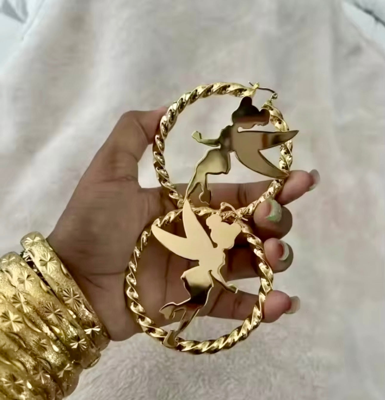 Character Hoop Earrings