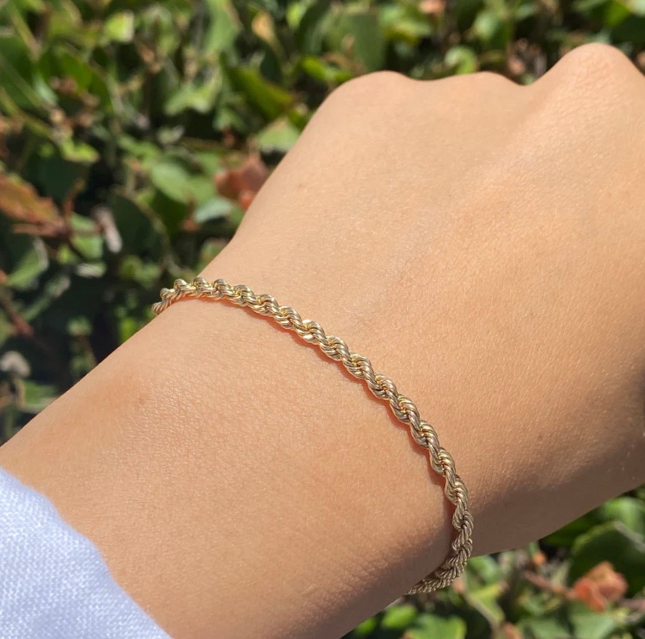 18k Rope Chain Bracelet
