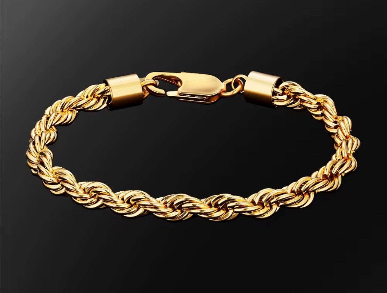 18k Rope Chain Bracelet