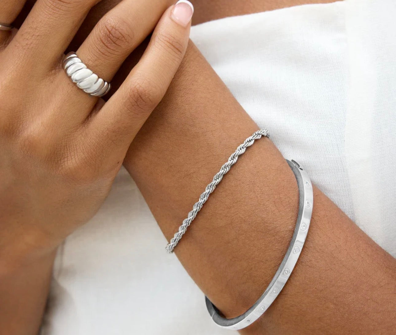 18k Rope Chain Bracelet