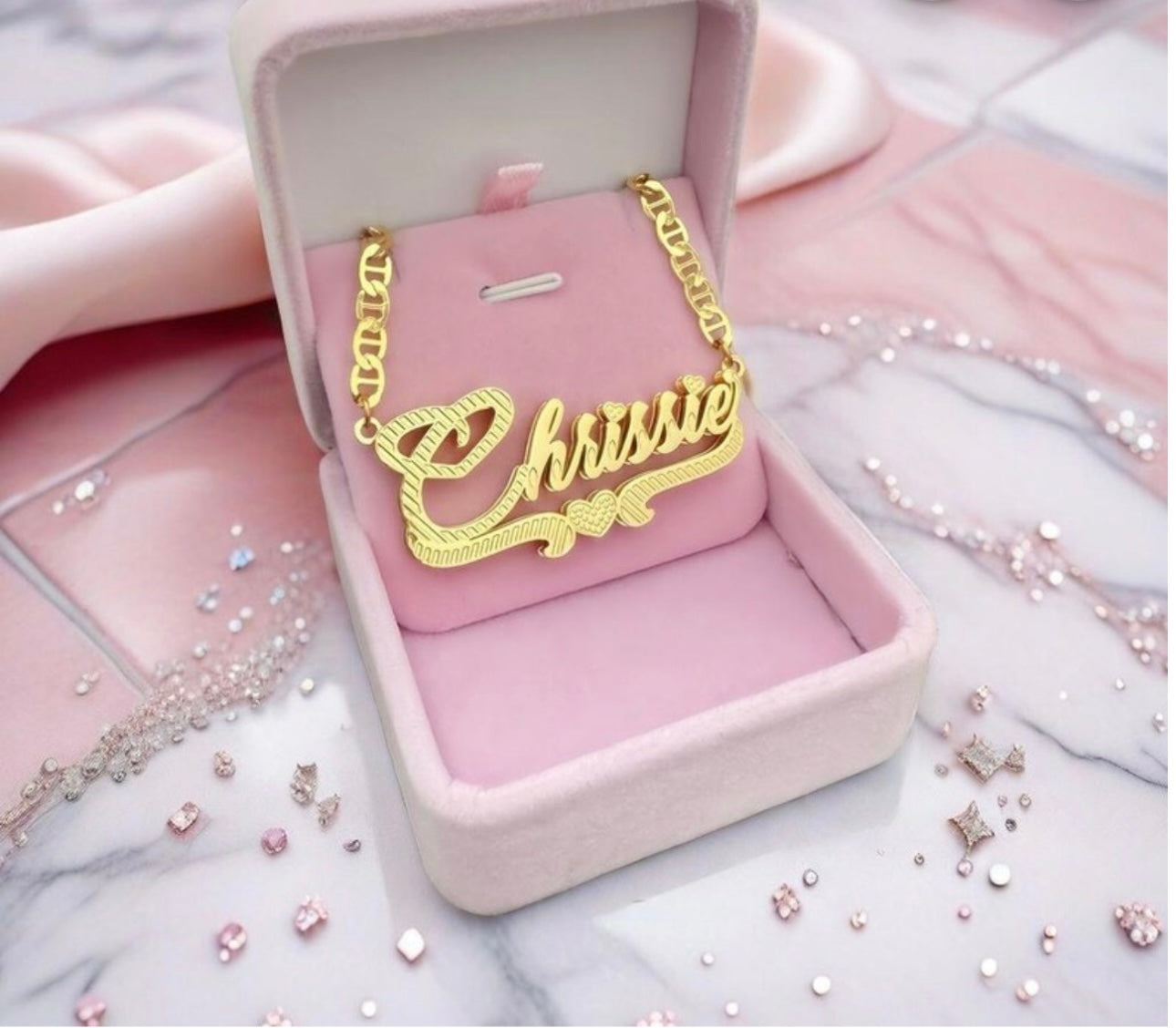 Double Plated Name Necklace